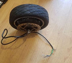 Electric scooter wheel motor