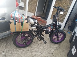 Mate bike 48 volt customized to the max with X2 battery 52 volt and 48 volt
